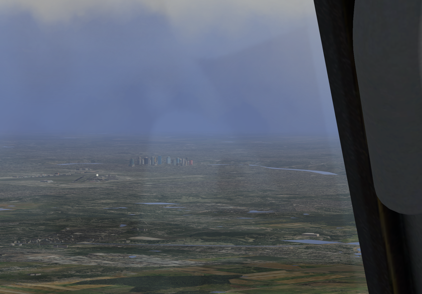 Figure 7: The Now Defunct Edmonton Municipal Airport; Edmonton Skyline in the Background